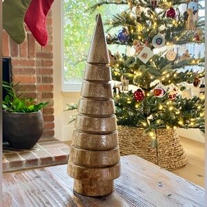 Carved wood decorative tree (Solid Wood!)